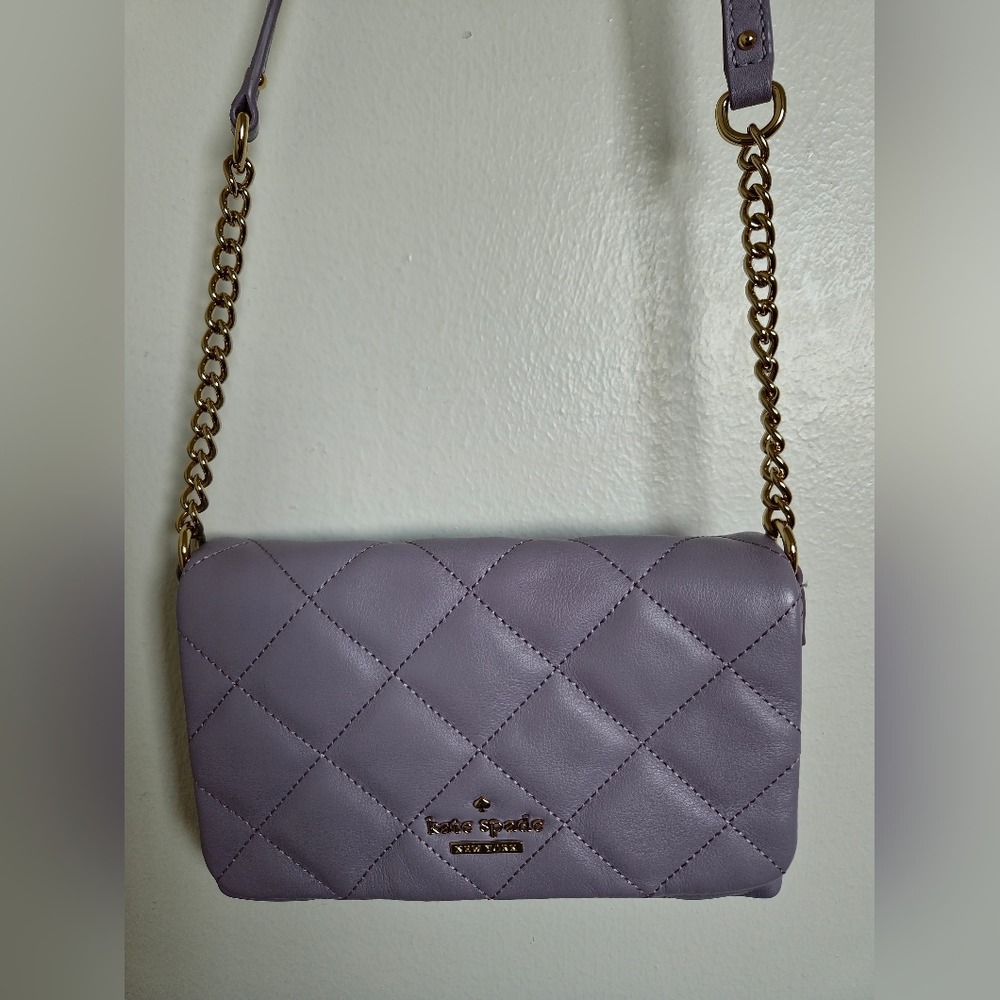 NWOT Kate Spade Emerson Place Quilted Crossbody In Cryviolet